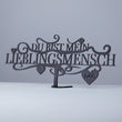 Steelmonks-Metallschild,Du bist mein Lieblingsmensch Aufsteller. Valentinstagaufsteller Wanddekoration erhältlich in verschiednen Größen und Farben.