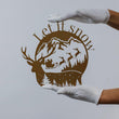 Steelmonks-Metallschild,Let it snow. Weihnachtsschild Wanddekoration erhältlich in verschiednen Größen und Farben.